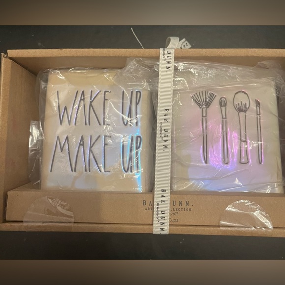 Rae Dunn Other - Rae Dunn WAKE UP MAKE UP Brush Cups